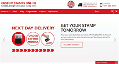 Desktop Screenshot of customstampsonline.com